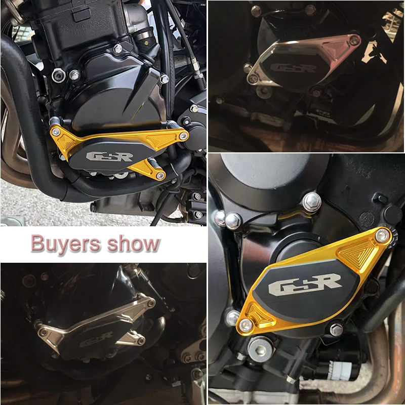 

CNC POM Frame Slider Crash Pad Engine Stator Case Saver Protector For SUZUKI GSR400 GSR600 750 2006-2012Motor Crash Pads sliders