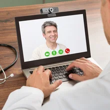 USB 2.0 480P Webcam Computer Laptop Clip-on Camera with Built-in Mic for Video Chatting Network Meeting