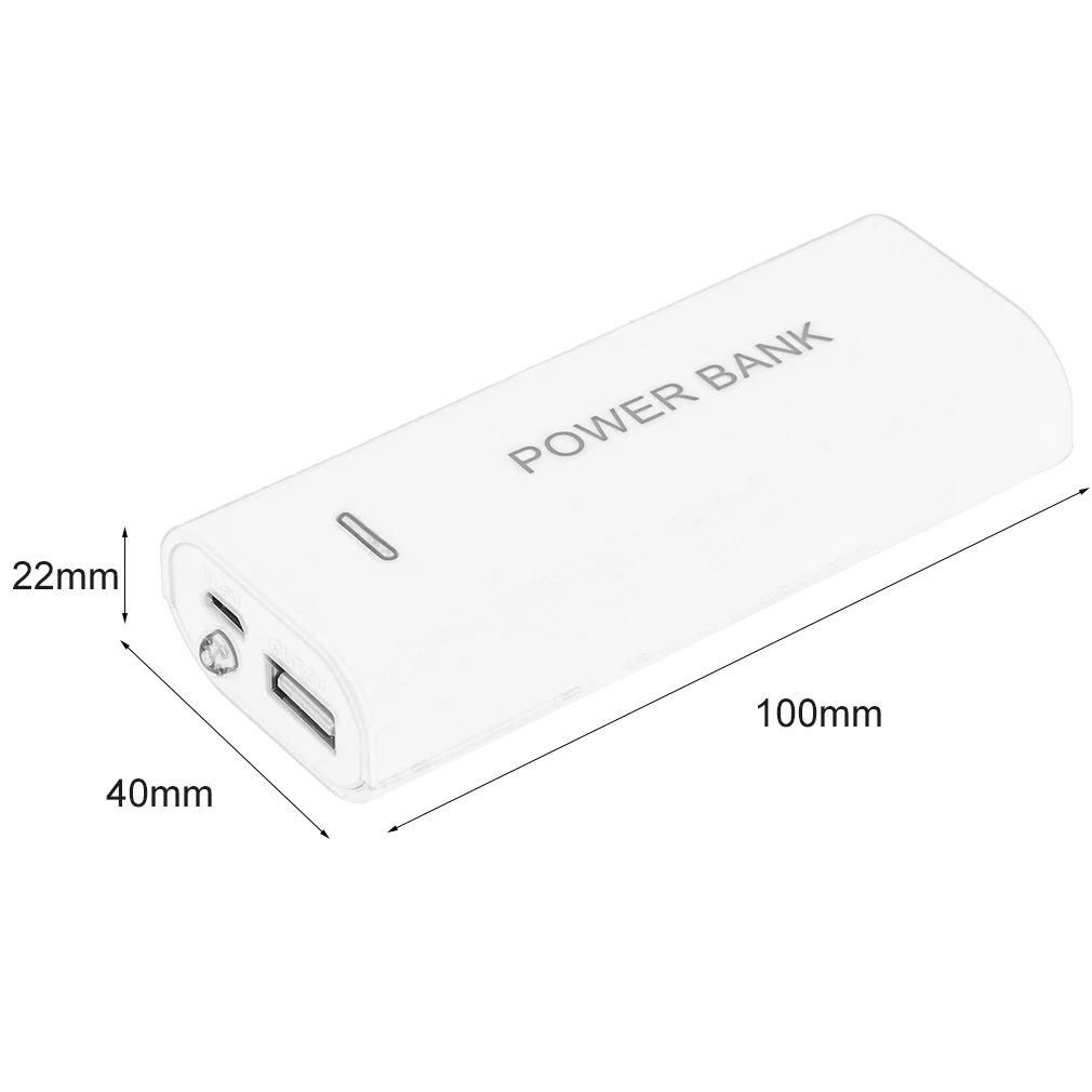 

Multicolor Optional USB Mobile Power Bank Case Cover New Portable 5600mAh External Battery Charger Powerbank Case
