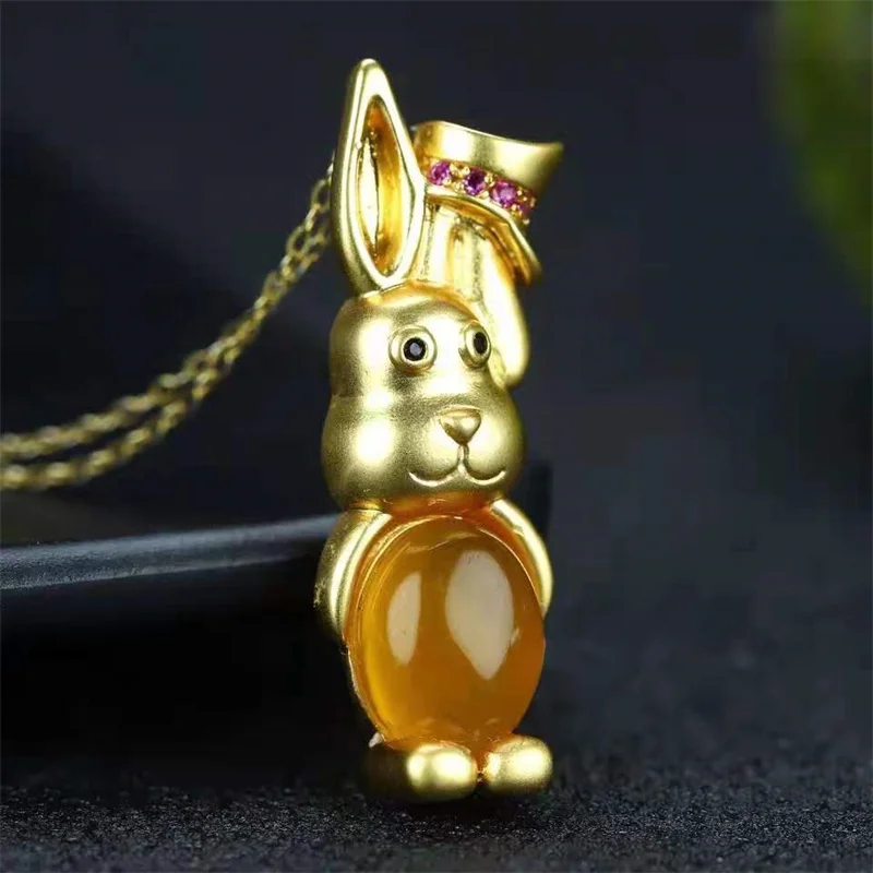 Лидер продаж натуральная ручная резьба нефрит отделка Медь покрытая 24k знаком