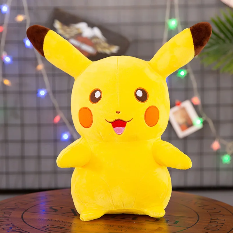 Плюшевые игрушки TAKARA TOMY Pokemon Pikachu мягкие из японского фильма аниме куклы