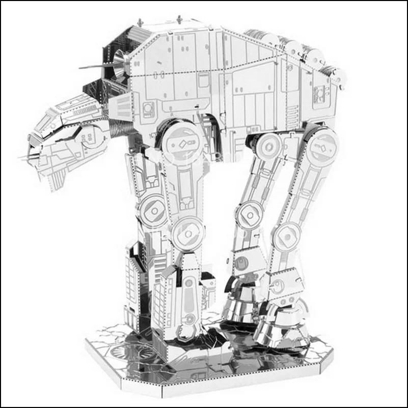 Звездные войны 3D металлический пазл R2D2 X Wing Millennium Fighter ATAT BB8 набор моделей DIY