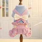 Платье для питомцев PETCIRCLE, удобное модное Повседневное платье с плюшевым помпоном, с 4 ногами