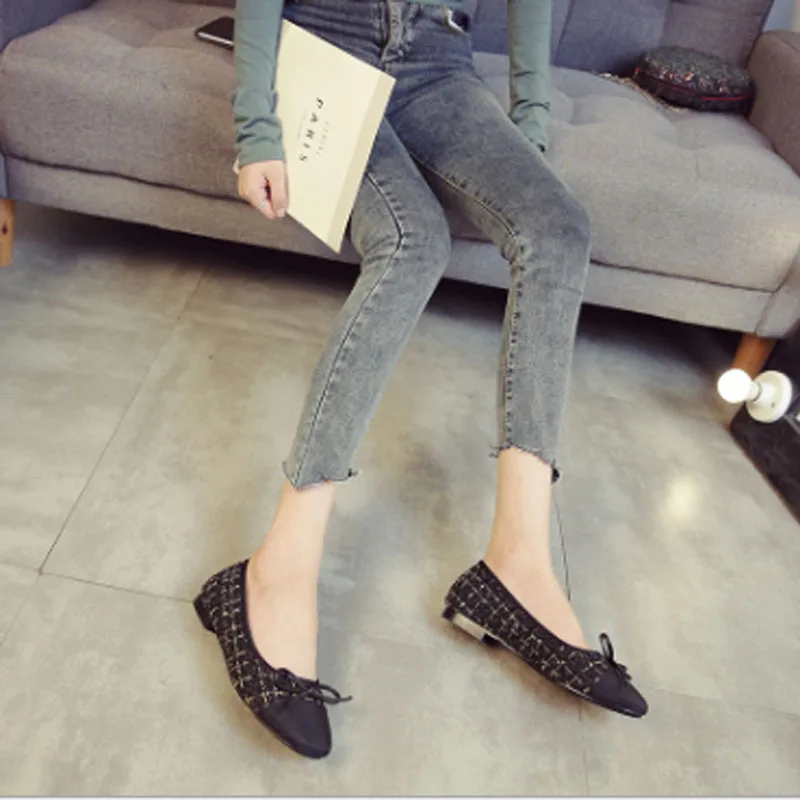 

Women's flat shoes women's casual shoes women's small white shoes women's shallow soft soled flat shoes women's Bow Shoes