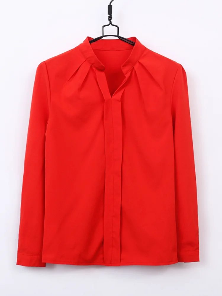 2021 летняя новая женская блузка и рубашки однотонные свободные элегантные