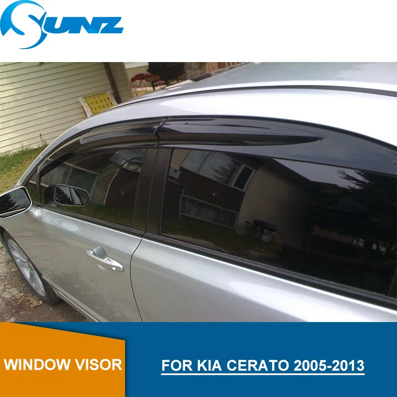 Окна автомобиля дождь Защитная крышка для кіа CERATO 2005-2013 оконный козырек для кіа CERATO 2005 2006 2007 2008 2009 2010 2011 2012 2013 SUNZ