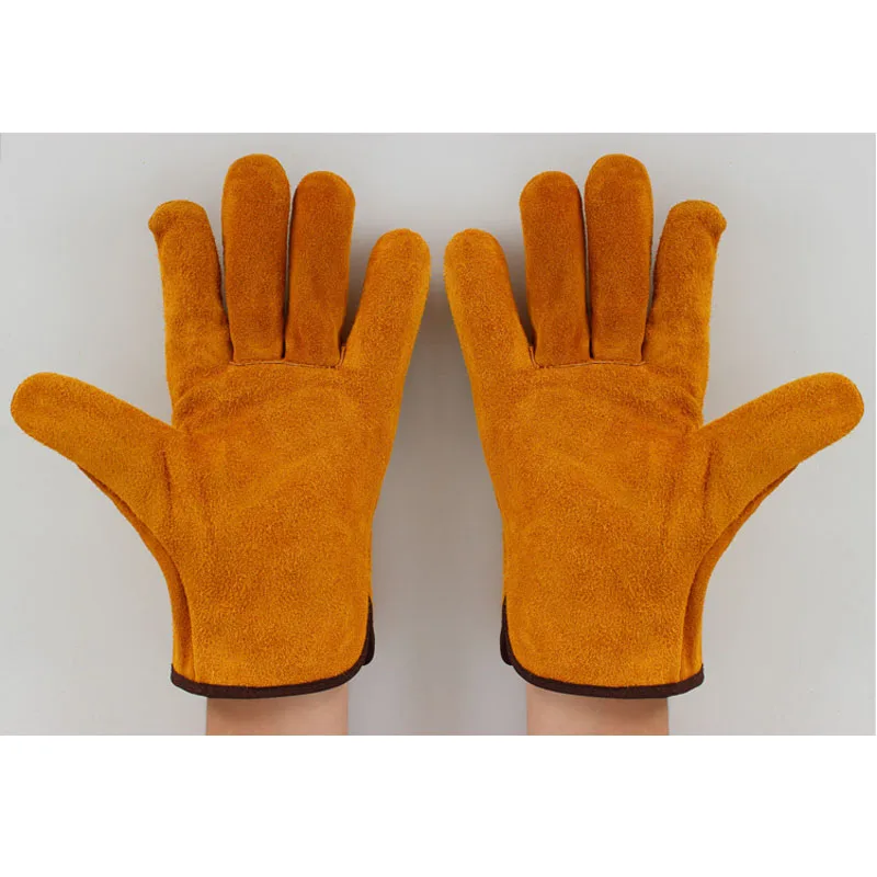 25cm XL Heavy Duty Welding Gloves Stoves PU Leather Cowhide Protect Welder Hands Workplace Safety Glove |