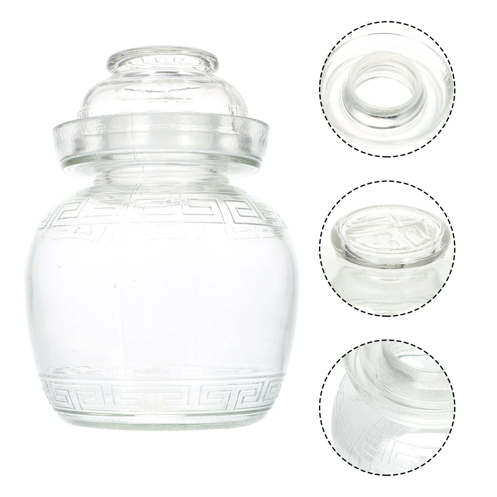 

Стеклянный прозрачный контейнер для хранения Kimchi