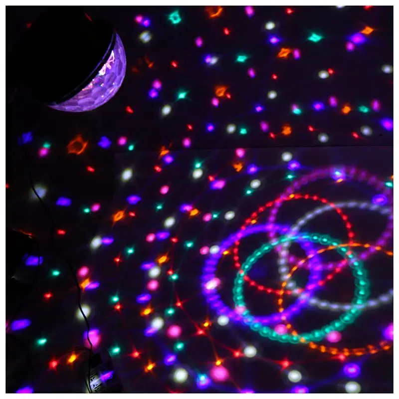 HHO-DMX512 lighting scene DJ Disco bulb LED RGB lamp Crystal Ball Spotlight soiree club bar | Лампы и освещение