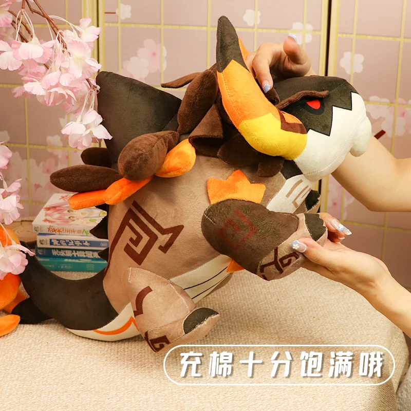 

NEW Game Genshin Impact Zhongli Azhdaha Dragon Cute Soft Plush Stuffed Pillow Doll Toys Cartoon Sofa Cushion Cosplay Xmas Gifts