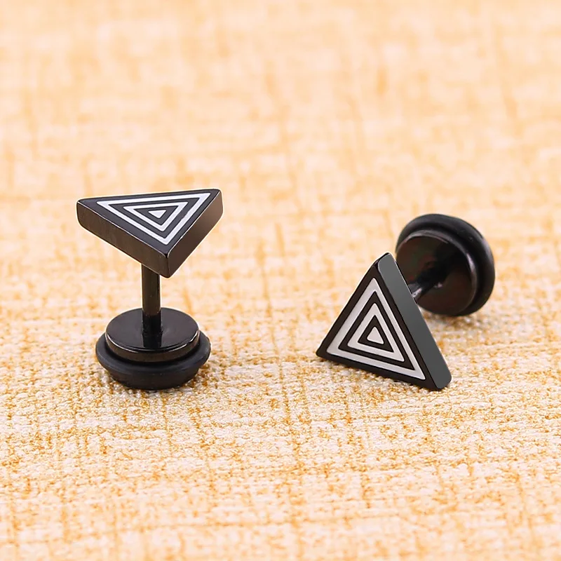 Линия резки треугольник клей титановая сталь изысканный уха ювелирные изделия