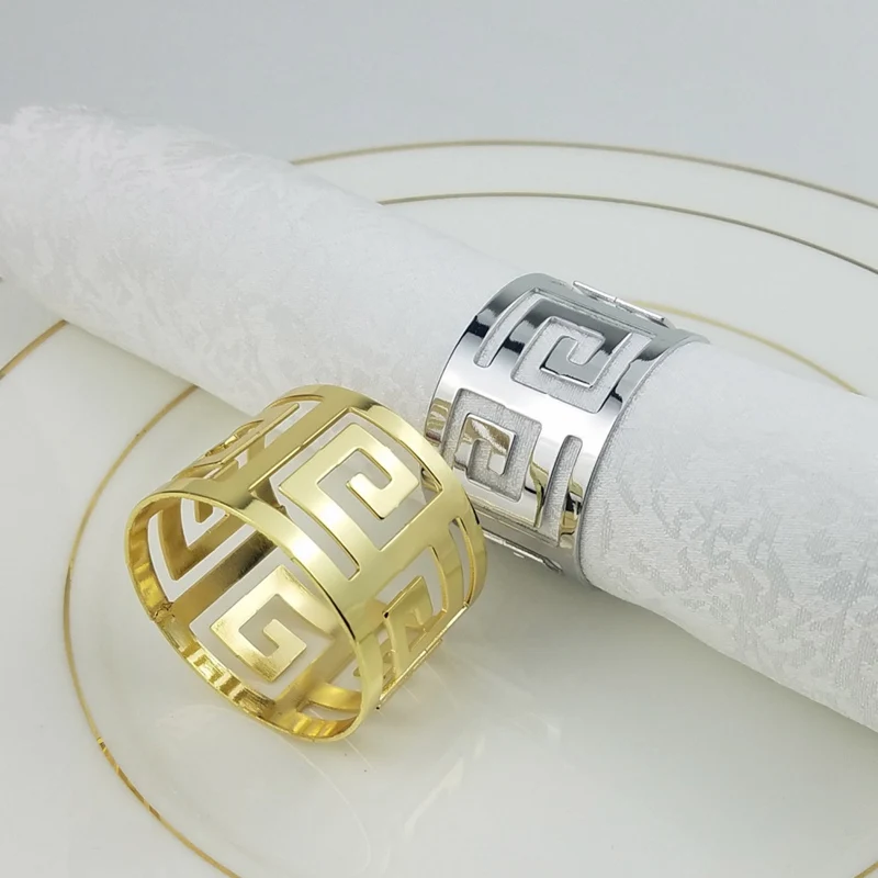 Бытовые выразительные открытые изысканные украшения стола портативные кольца