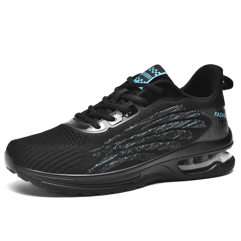 

Men Athletics Casual Shoes Air Cushion Fly Weave Running Shoes Lightweight Sport Shoes Male Breathable Sneakers Plus Size 39-48