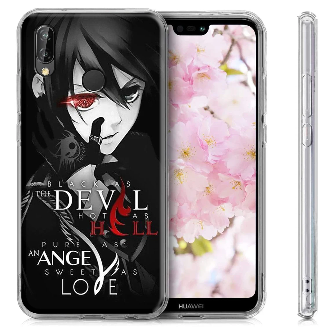 Black Butler Ciel Phantomhive Silicone Case for Huawei P Smart P10 P20 P30 P8 P9 Lite Pro 2019 | Мобильные телефоны и