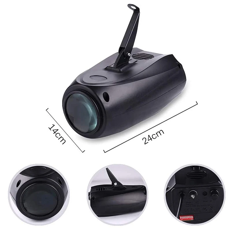 Светодиодный прожектор с голосовым управлением маленький диско светильник 64