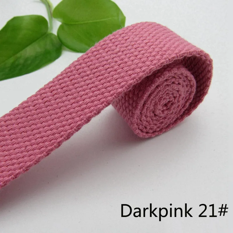 darkpink 3 метра 50 мм толщиной 2 мм холст полиэфирная хлопчатобумажная тканая лента Этикетка Лента для сумок рюкзак ремень косой привязки ленты DIY шитье ремесло - Цвет: darkpink