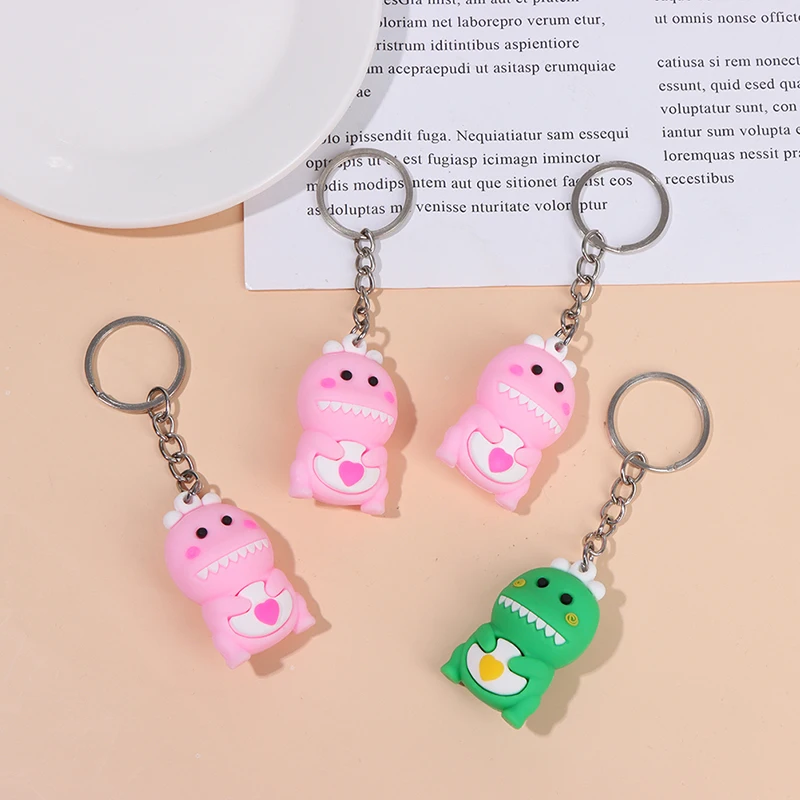 

2.5*4.2cm New Creative Fashion Popular Alloy Crystal Small Cow Keychain Car Key Chains Couple Gift Charm Jewelry Key Ring