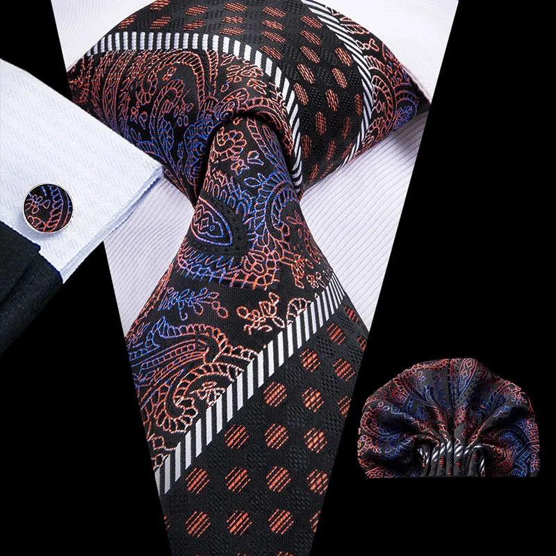 SN-905 Sienna Peru Navajowhite новинка галстук Hanky запонки наборы мужские шелк галстуки для мужчин формальные свадебные вечеринки жениха - Цвет: SN-3004