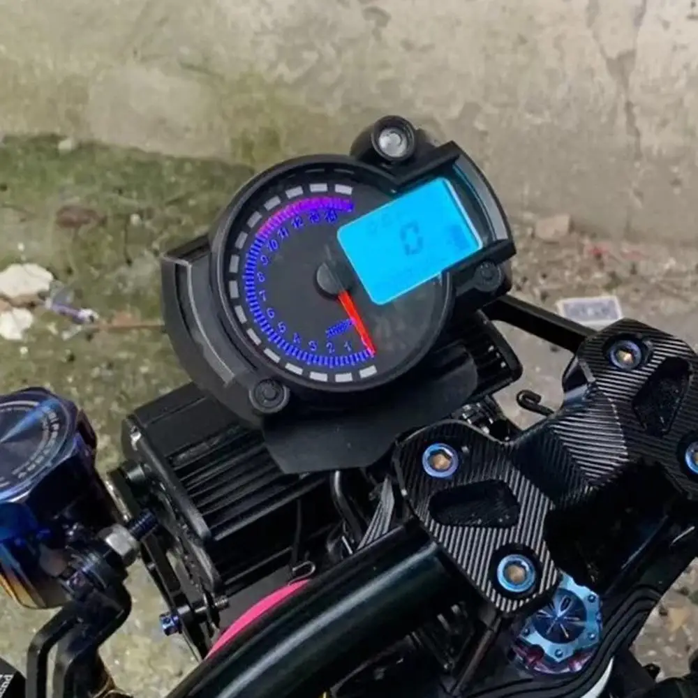 

Modern Motorcycle Digital Light LCD Digital Gauge Speedometer Tachometer Odometer Colorful Light Motorcycle Speedometer