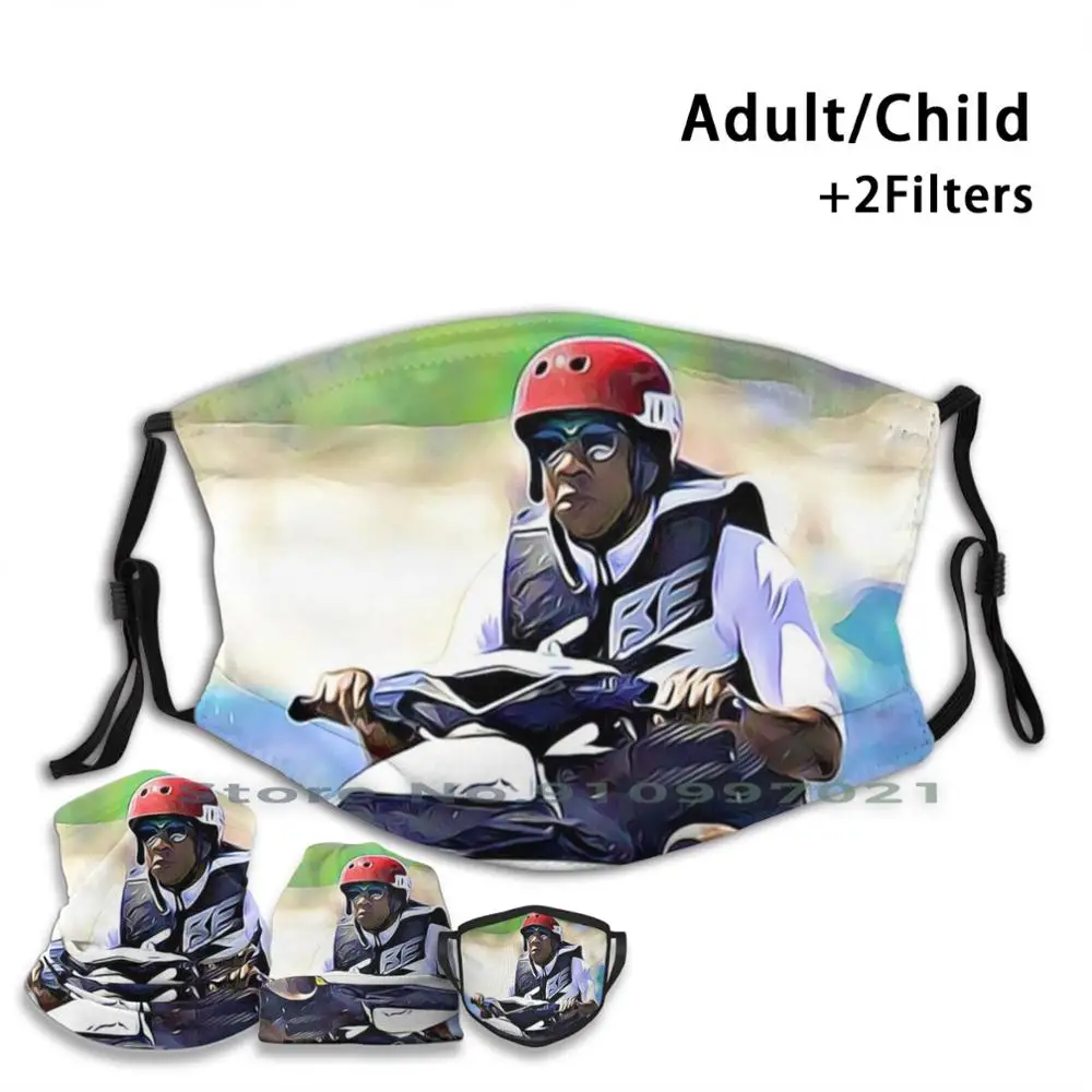 Jet горнолыжный шлем Моющиеся Многоразовые рот маска для лица с фильтры детей и