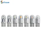 2 Автомобильные светодиодные лампы T10 W5W 3030*2 SMD для автомобильного осветителя 194 168, внутренние лампы для чтения, автомобильные светодиоды 7 цветов
