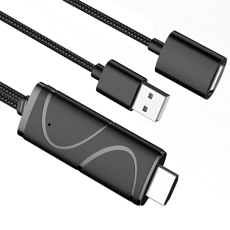 4K USB HD видеокабель для IPhone 11 12 Pro 6 7 8 XS MAX XR Huawei IOS Android Type C Телефон ТВ HDTV дисплей через