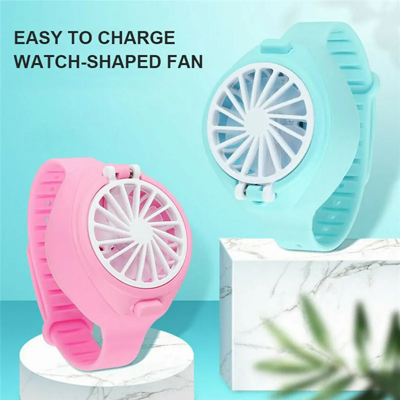 Fan Watch Handheld Small Appliances Creative Air Conditioning Mini Lazy | Бытовая техника