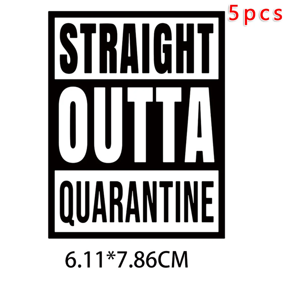 5 шт. наклейки для одежды с текстовым принтом декоративные аксессуары домашних
