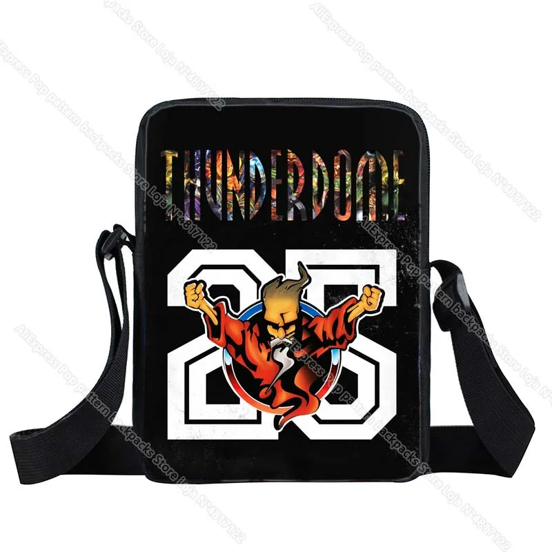 Сумки через плечо с принтом Thunderdome для подростков детские школьные портфели