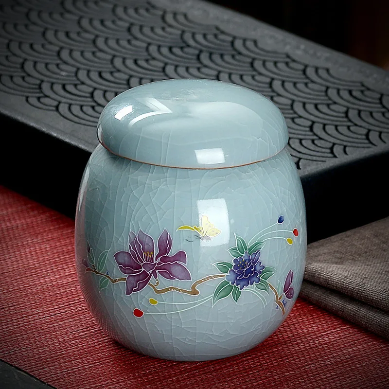 Керамический чайный горшок маленький герметичный контейнер для хранения чая