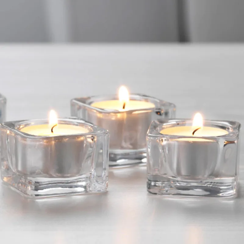 Стеклянный подсвечник свадебный в подсвечниках Рождественский подставка для