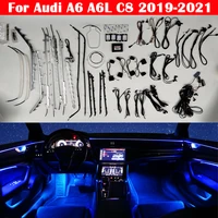 car for audi a6 a6l c8 mlb evo 2019 2021 led decorative ambient light auto atmosphere lamp luminous strips cover mmi 30 color