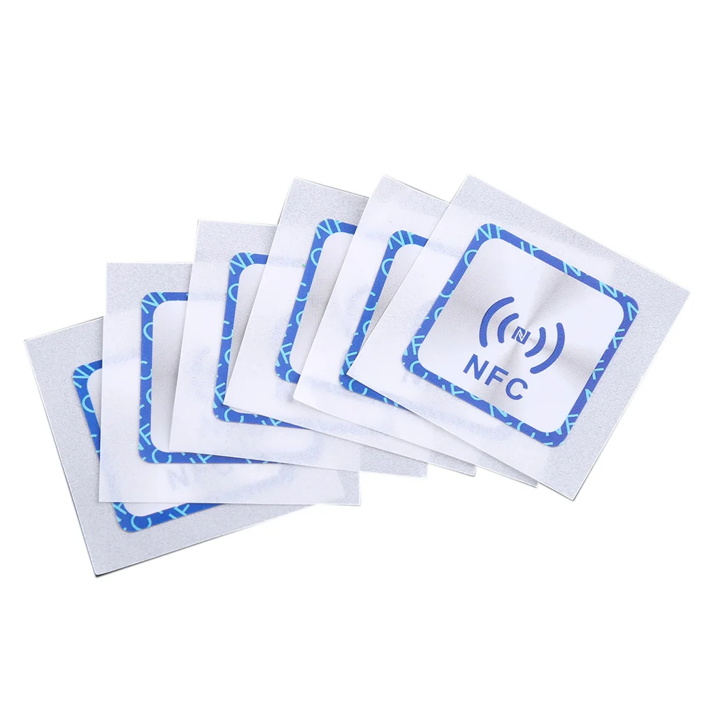 6PCS Universal NFC Ntag213 Tags Anti Metal Sticker NTAG 213 Metallic Badges Token Label for Smart Mobile Phones | Безопасность и
