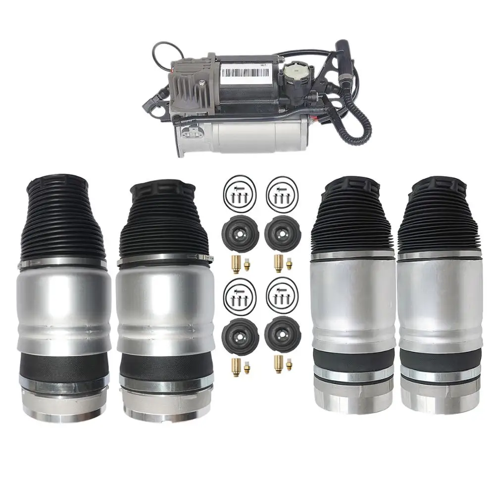 AP01 для Audi Q7 4 шт. воздушные подвески и 1 компрессорный насос 7L6616403B 4154033050 2007 2016| |