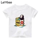 Детская футболка в Корейском стиле с изображением героев мультфильмов, модная футболка, забавная футболка, модная футболка, топы с рисунком Tumblr, Детская футболка