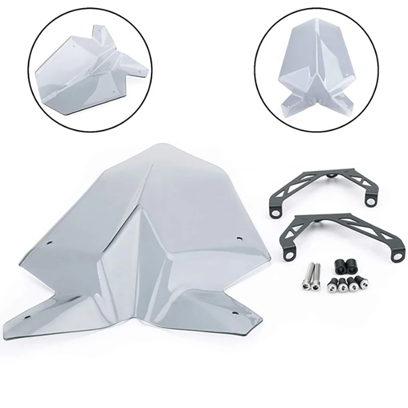 

Motorbike Windscreen Windshield Shield Screen with Bracket for Duke 125 390 2017-2019