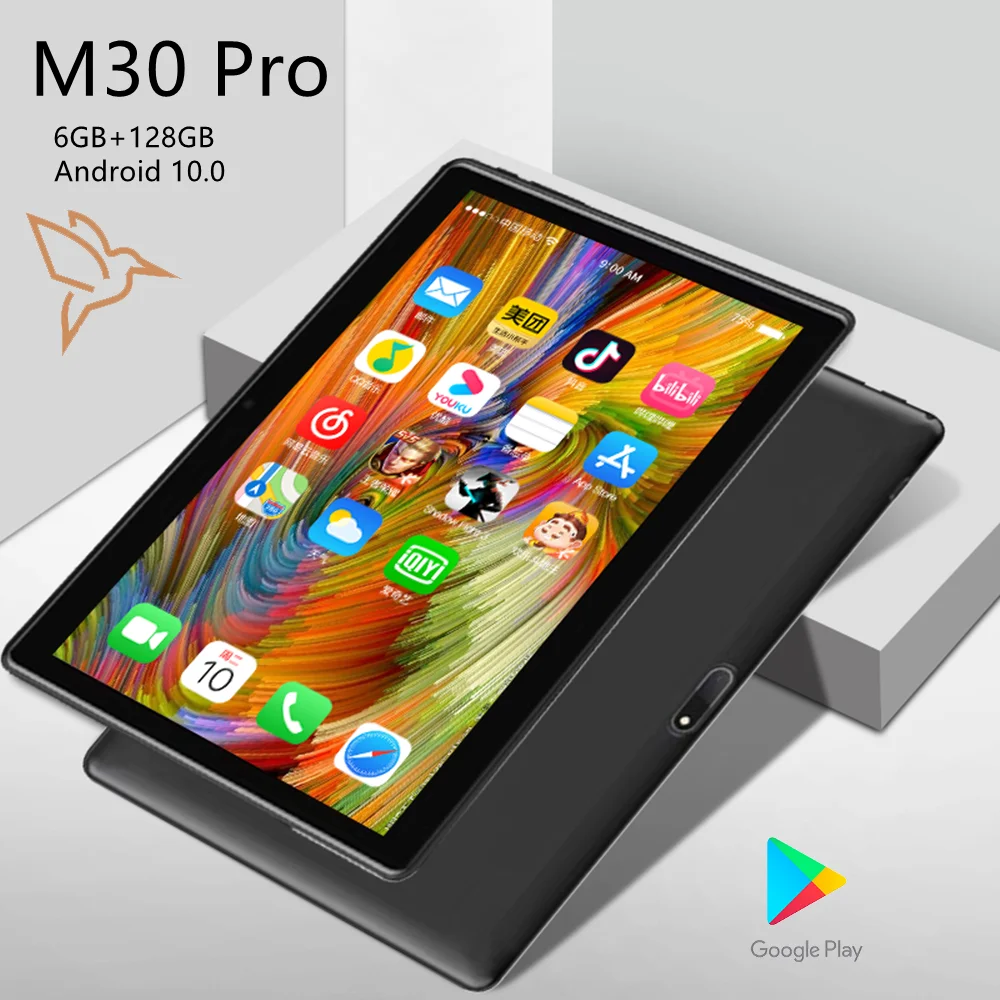 

Tablet android M30 Pro tablet 10.1 inch smartphone tablet 6GB RAM +128GB ROM tablets 10 Core Laptops android 10.0 GPS tablete