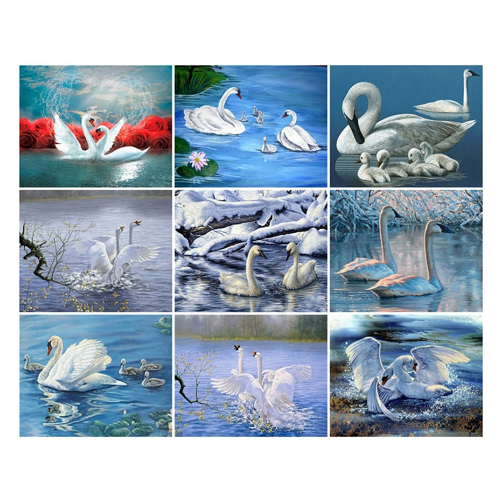 

Canvas Size 5D Diy Diamond Painting Cross Stitch Kit Diamond Mosaic Embroidery " Animals " Painting Square/Round Drill Gift