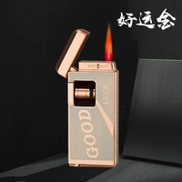 inflatable induction lighter electronic windproof touch mens net red ultra thin gift creative lighter