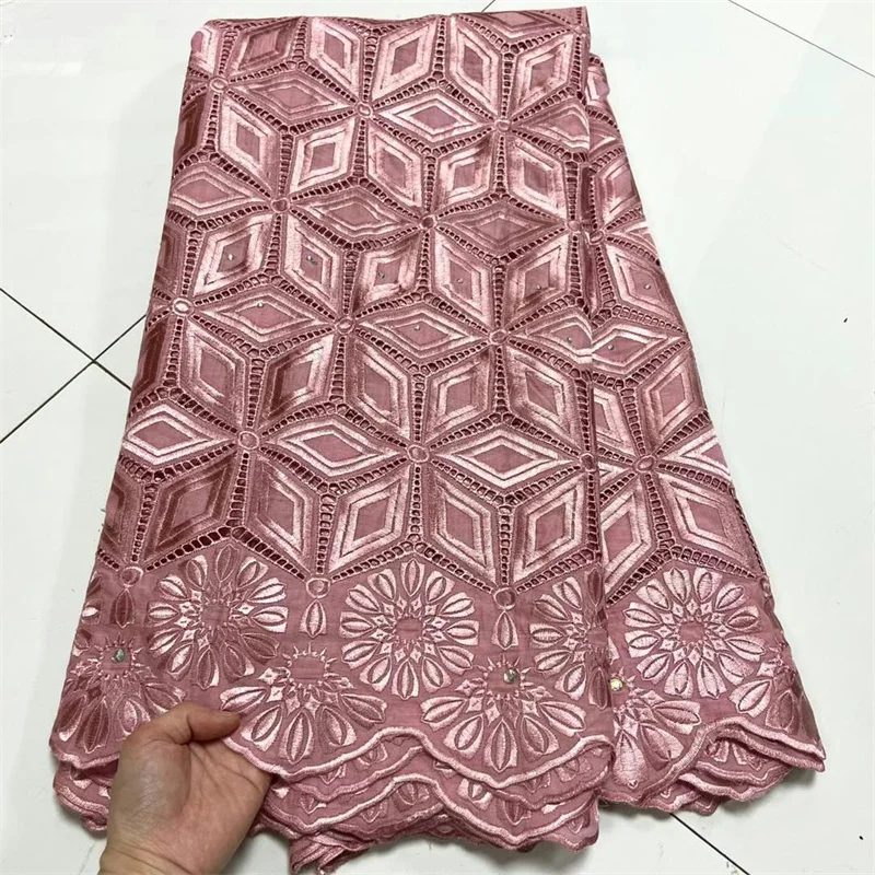 

5 ярдов хлопчатобумажная ткань 2021 Дубай Тяжелая вышивка бисером африканская сухая кружевная ткань швейцарская вуаль кружева 13 л в Швейцари...