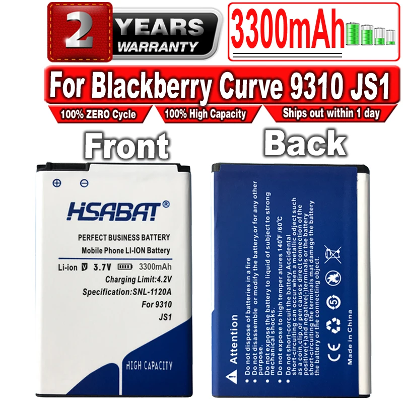 Аккумулятор HSABAT JS1 3300 мАч для Blackberry Curve 9310 9315 9320 9220 | Мобильные телефоны и