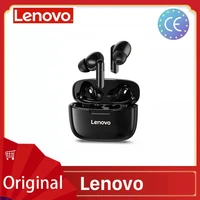 lenovo xt90 tws earbuds bluetooth 5 0 wireless headphones touch control headset in ear earphones with mic 300mah charging case