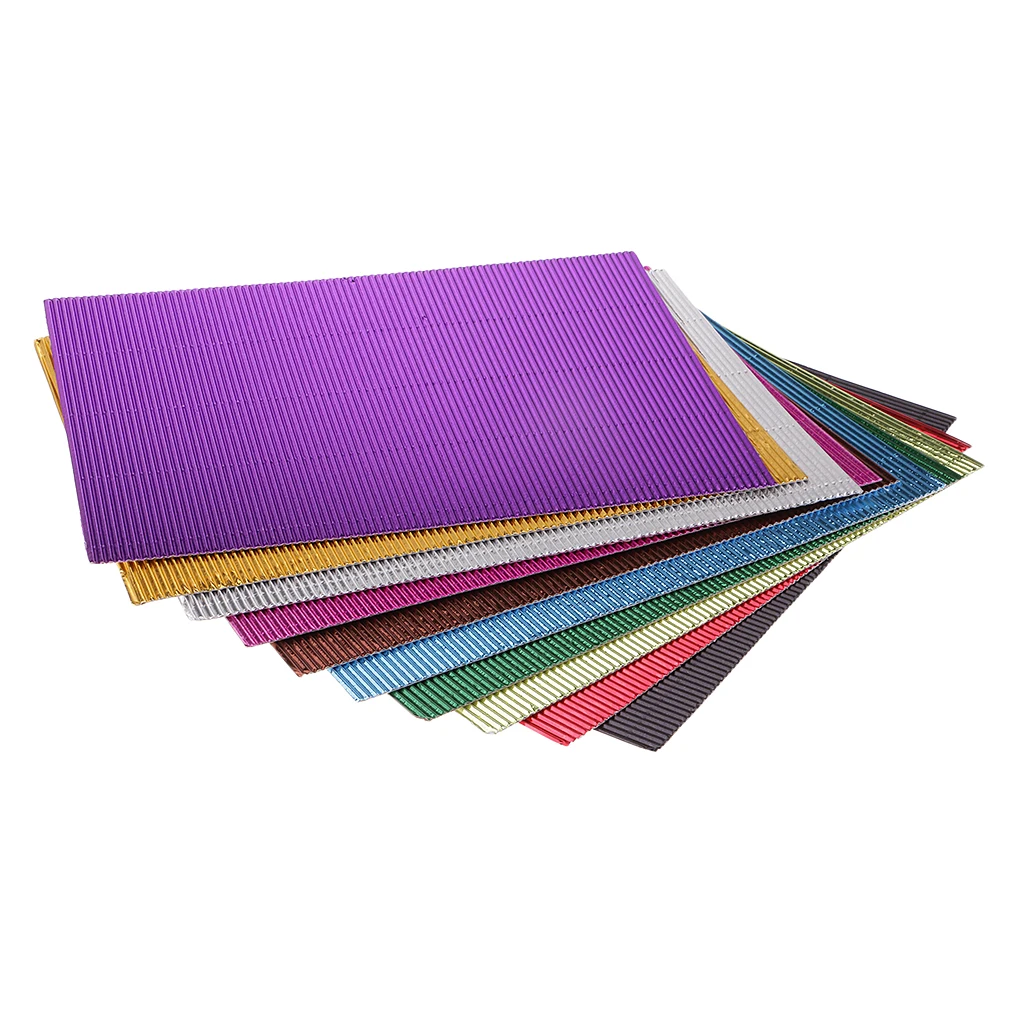 10 шт. хорошо гофрированная бумага крафт гофрированный картон ремесла популярные