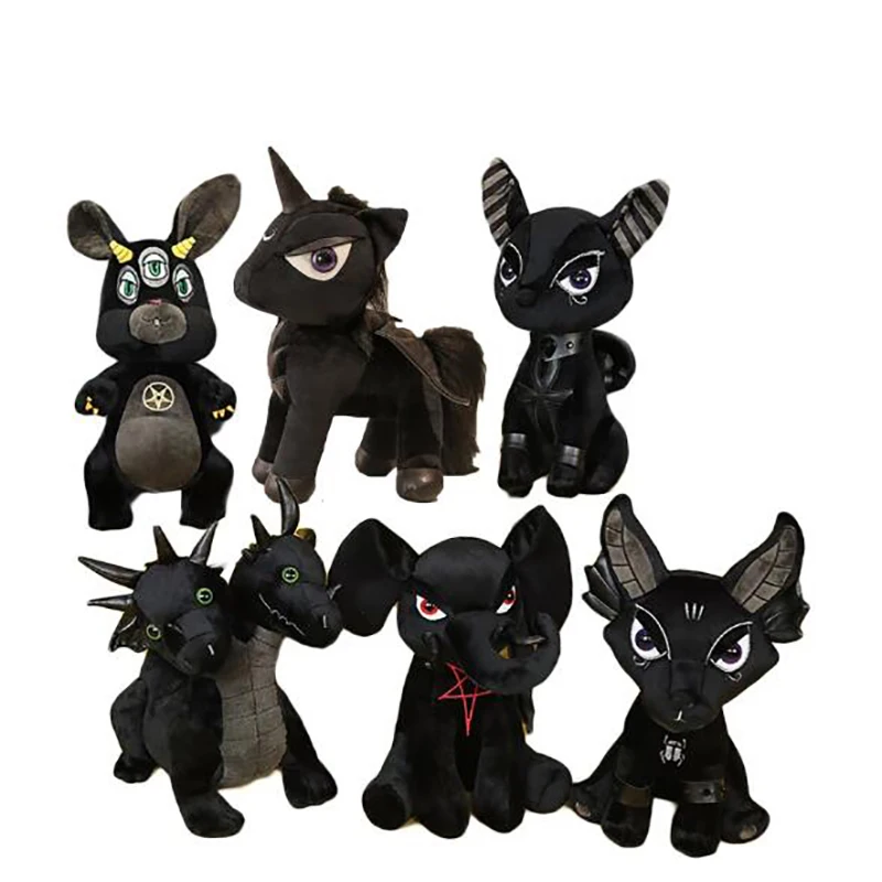 

Plush Dark Series Stuffed Unicorn Anubis Hydra Bastet The Role of Ancient Egyptian Mythology Soft Doll Kids Toy