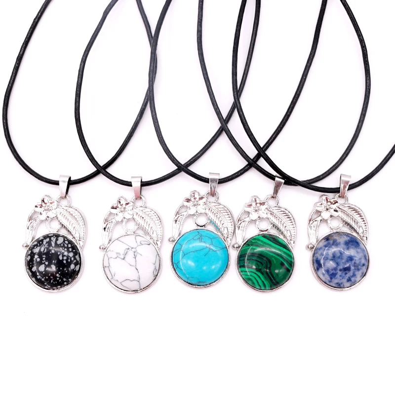 Модное Новое поступление 24x37 мм натуральный камень металлический аксессуар в виде цветка застежка Подвески 1 шт./лот для ювелирных аксессуаров модные подвески бусины