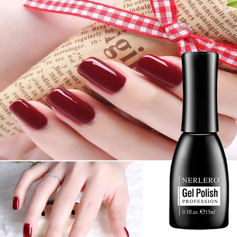 Классический винно красный УФ Гель лак для женщин Свадебная вечеринка