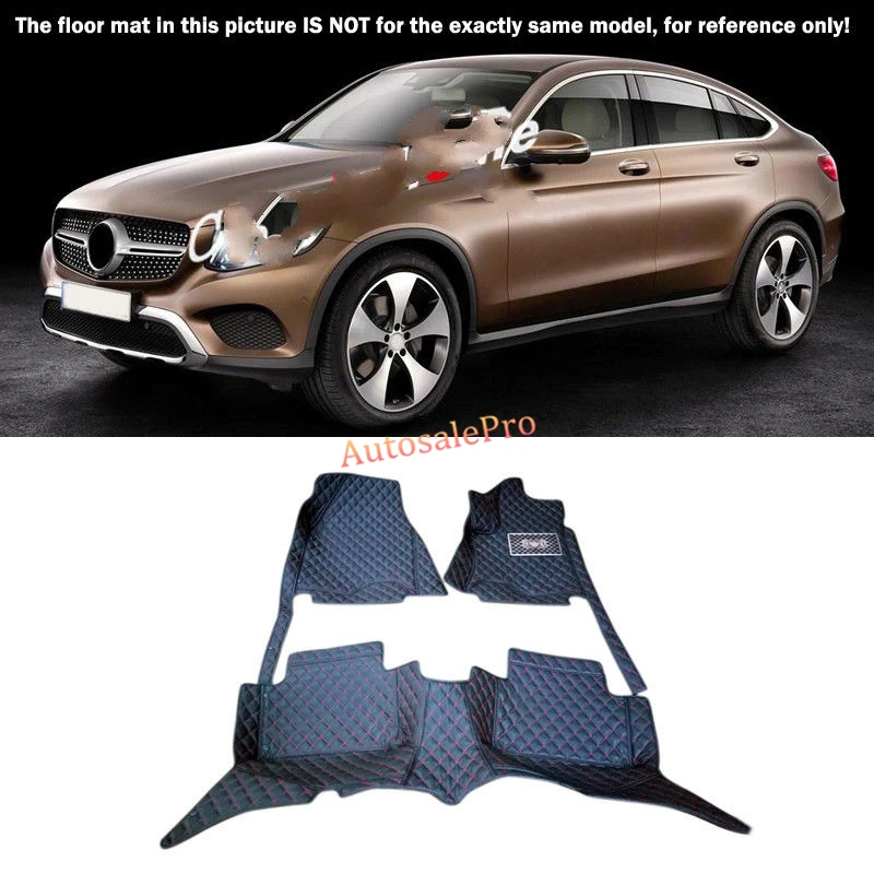 For Mercedes Benz GLC X205 2016 2017 Right & Left Hand Drive Black Front Rear Floor Mat Carpets Pad cover