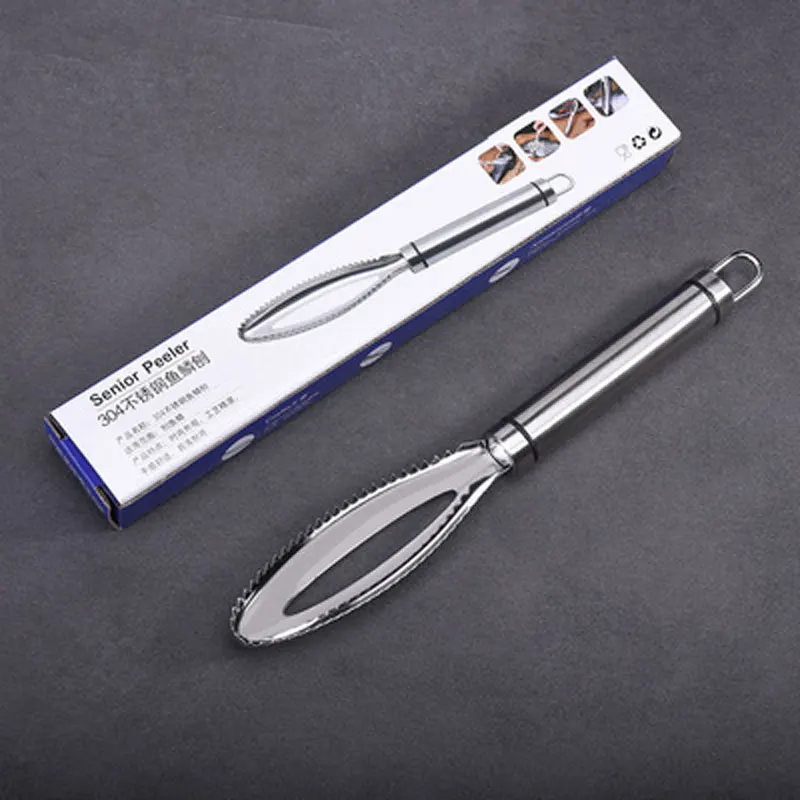 

304 Stainless Fish Scale Scraper Manually scraping Fish Scales Brush Knife Remove Fish Scales Peeler Scraper Kitchen Accessories