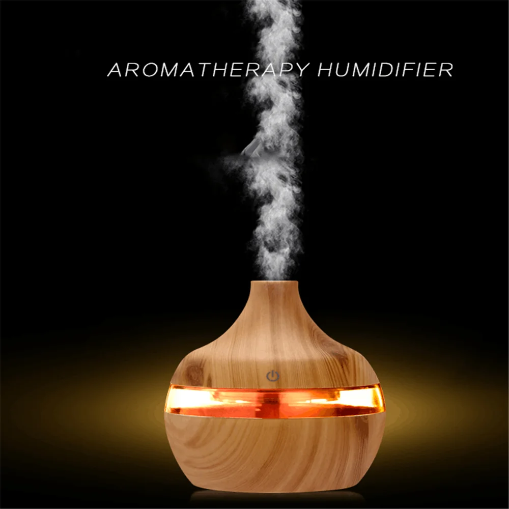 

7 Color Change LED Night light for Office Essential Aroma Oil Diffuser Ultrasonic Cool Mist USB Air Humidifier Purifier