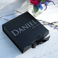 custom wedding luxury gift boxgroom party giftbridal party giftpersonalised best man giftname and rolereal foil calligraphy